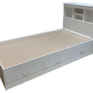 Bookcase Headboard Twin Mates Bed w/ Storage Drawers 1100 White Only!