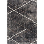 Sun Shine Rug Puffy 8045 5' x 8' Grey Area Rug
