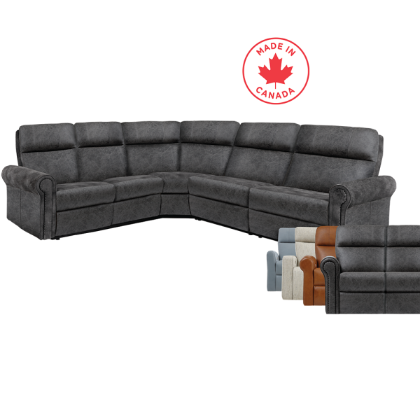 Elran Art of Options 7000 Reclining Sectional Customize Your Size and