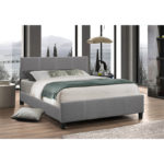 IFDC Platform Bed with Adjustable Headboard IF-137 - Twin, Double, and Queen-5 Colours