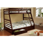 Titus Twin Over Double Espresso Bunk Bed T2700 - 4 Colours
