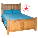 Congo Queen Panel Bed With Solid Wood 4" Posts - 6 Finishes Custom Order