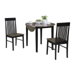 3 Piece Drop Leaf Table Dinette Set T-3112 - Titus Furniture Ltd.