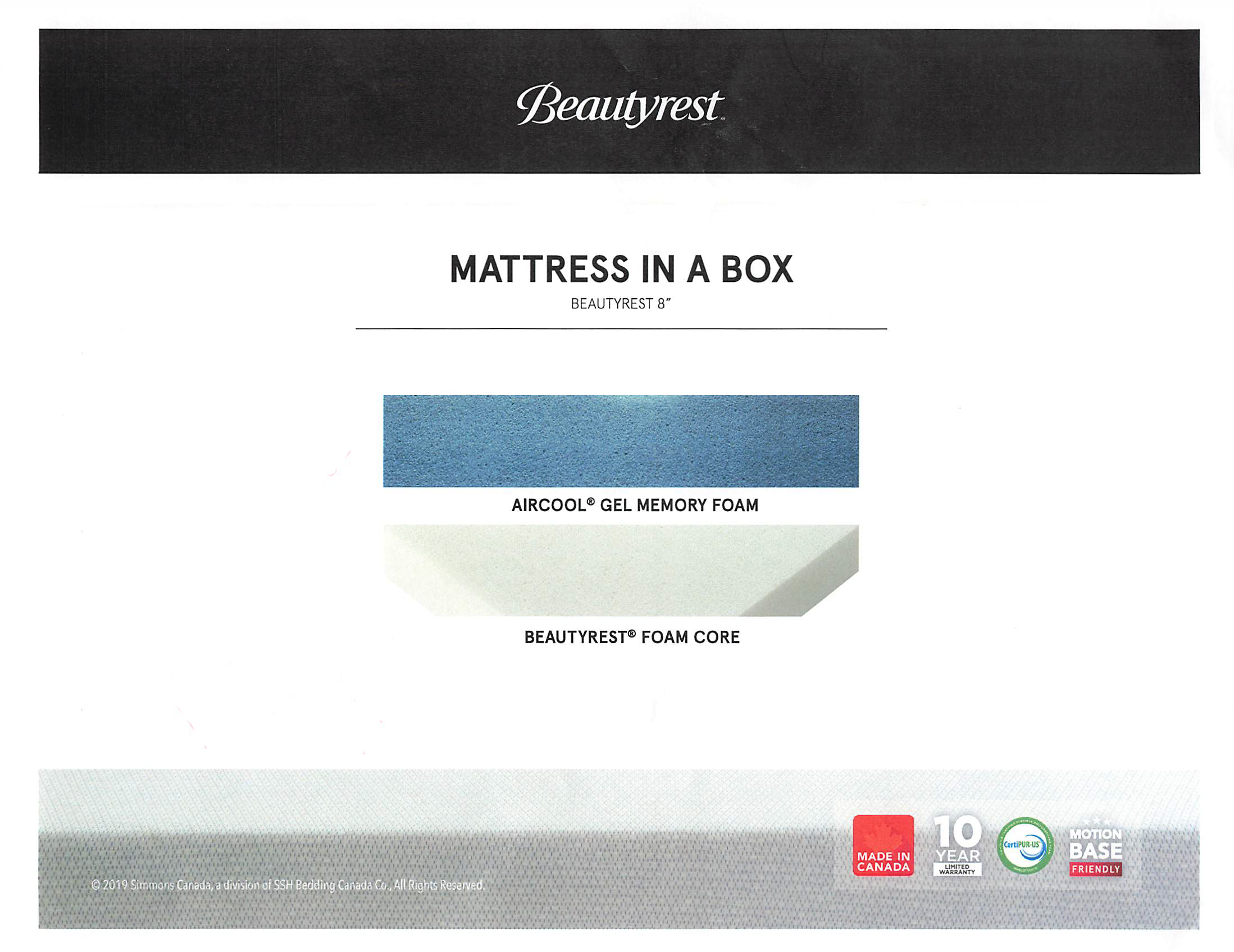 simmons beautyrest 8 inch quilted futon mattress