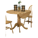 Natural Finish Drop Leaf Table and Base - Mazin Furniture