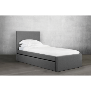 Rosemount R120 Furniture Twin Size Trundle Bed - Floor Model in Grey Linen