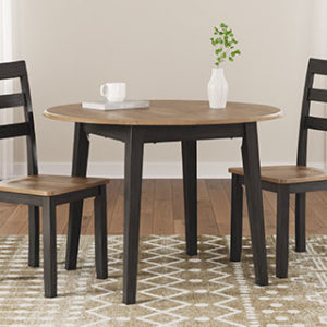Gesthaven Dining Drop Leaf Table and Two Side Chairs