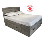 Modern Furniture 5700 Queen Bed w/ 6 Storage Drawers - King Also Available - 10 Colours