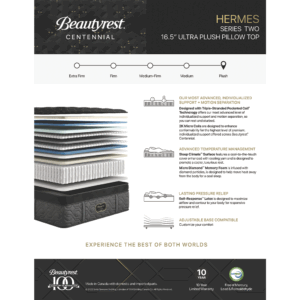Beautyrest Centennial Hermes 16.5" Ultra Plush Pillow Top Mattress