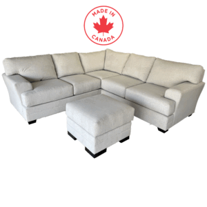 1909 Sectional with Ottoman - Floor Model Clearance