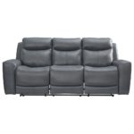 Mindanao Power Reclining Sofa with Adjustable Headrest - Console Loveseat + Recliner Also Available