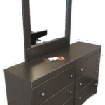 Modern Furnture Dresser and Mirror #365 One Only